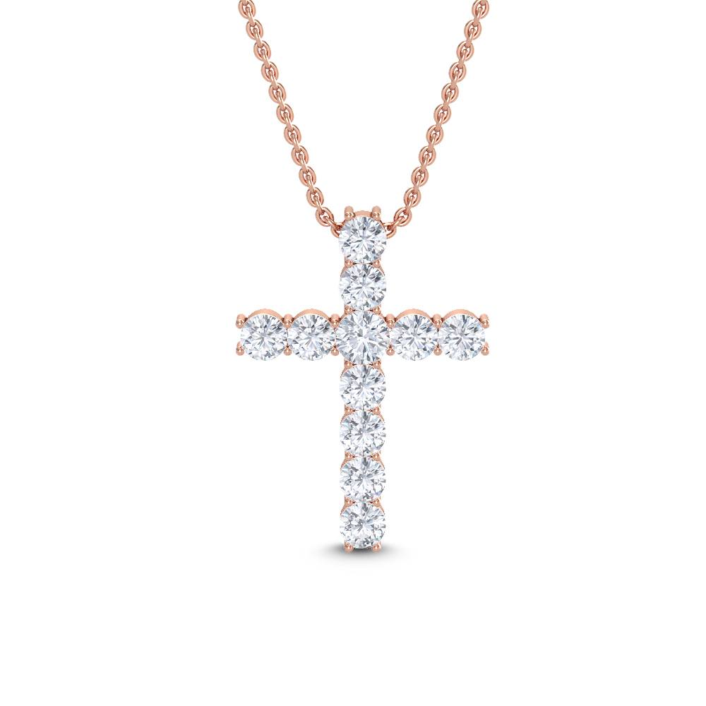 Cross Lab Diamond Necklace (1.0 ctw)