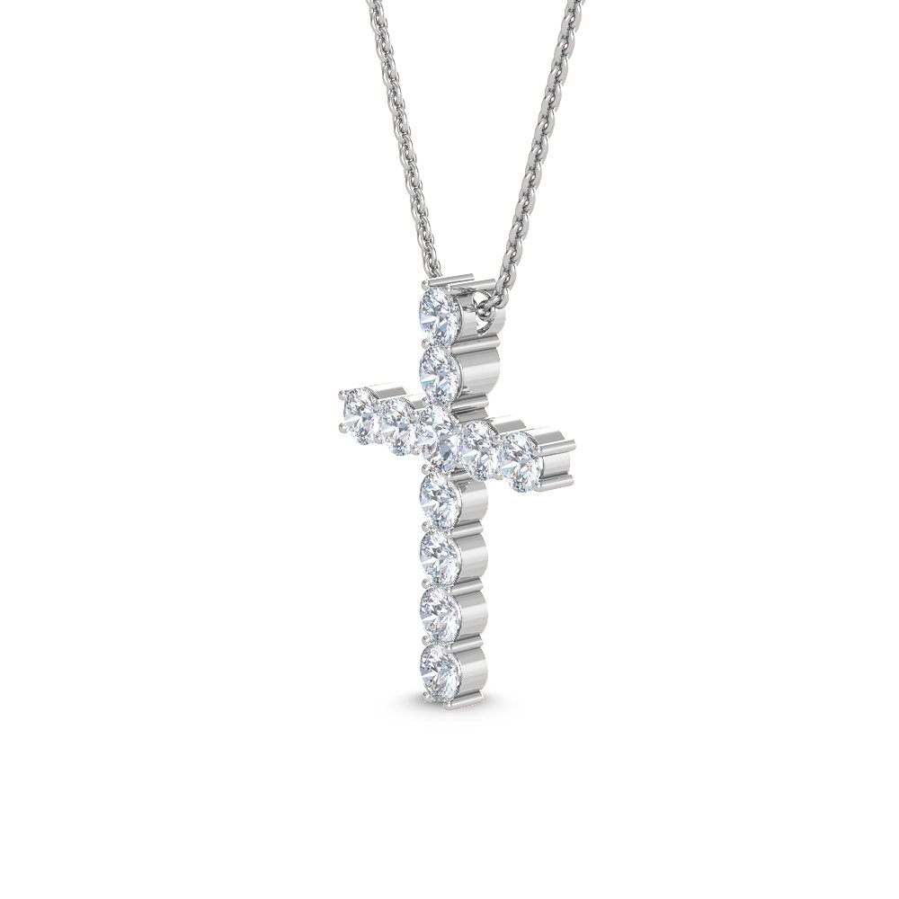 LAB GROWN Diamond Cross Necklace (1.02ctw)