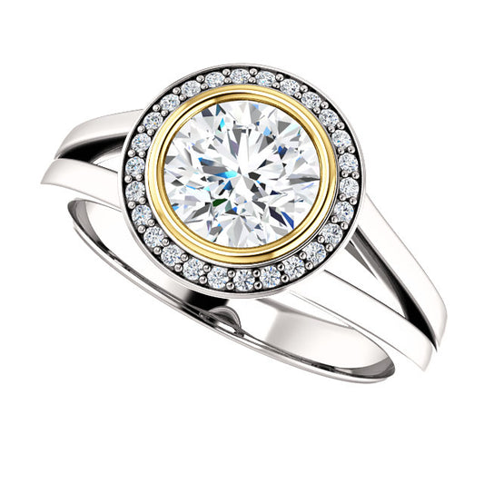 Round Engagement Ring