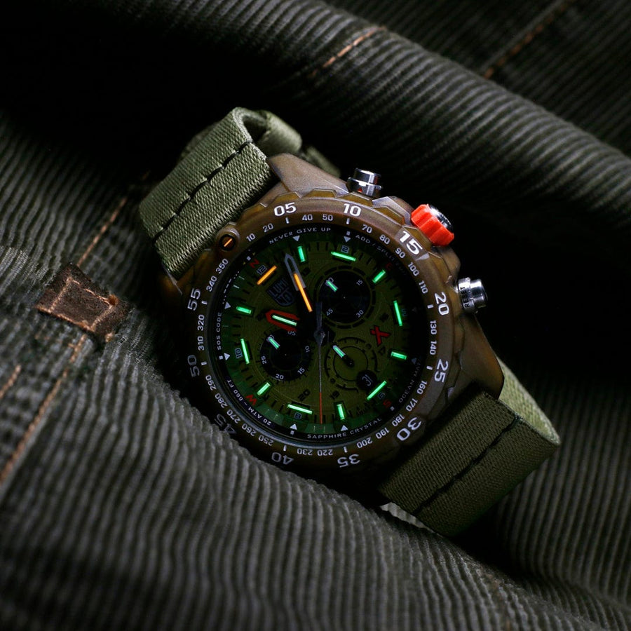 Bear Grylls Survival Chronograph ECO MASTER 3757.ECO #TIDE Recycled Ocean Material - 45mm