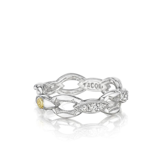 The Ivy Lane - Crescent Classic Ring with Diamonds