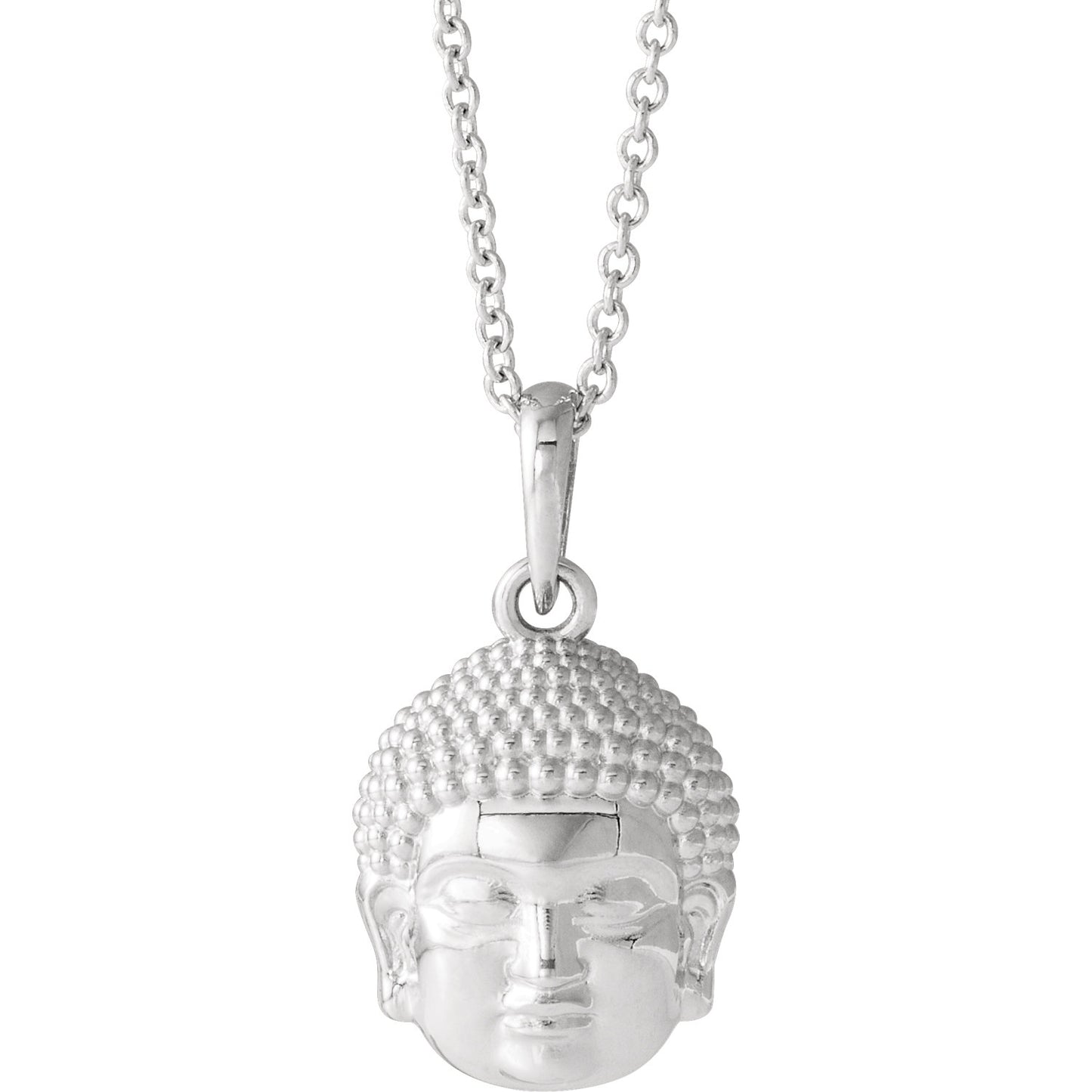 White Buddha Necklace