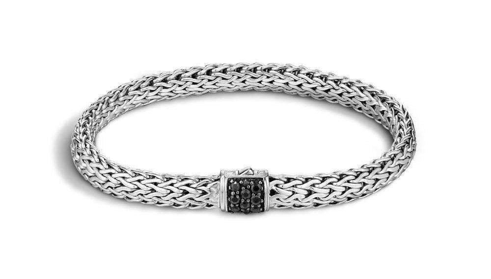 Sapphire Pave Slim Chain Bracelet