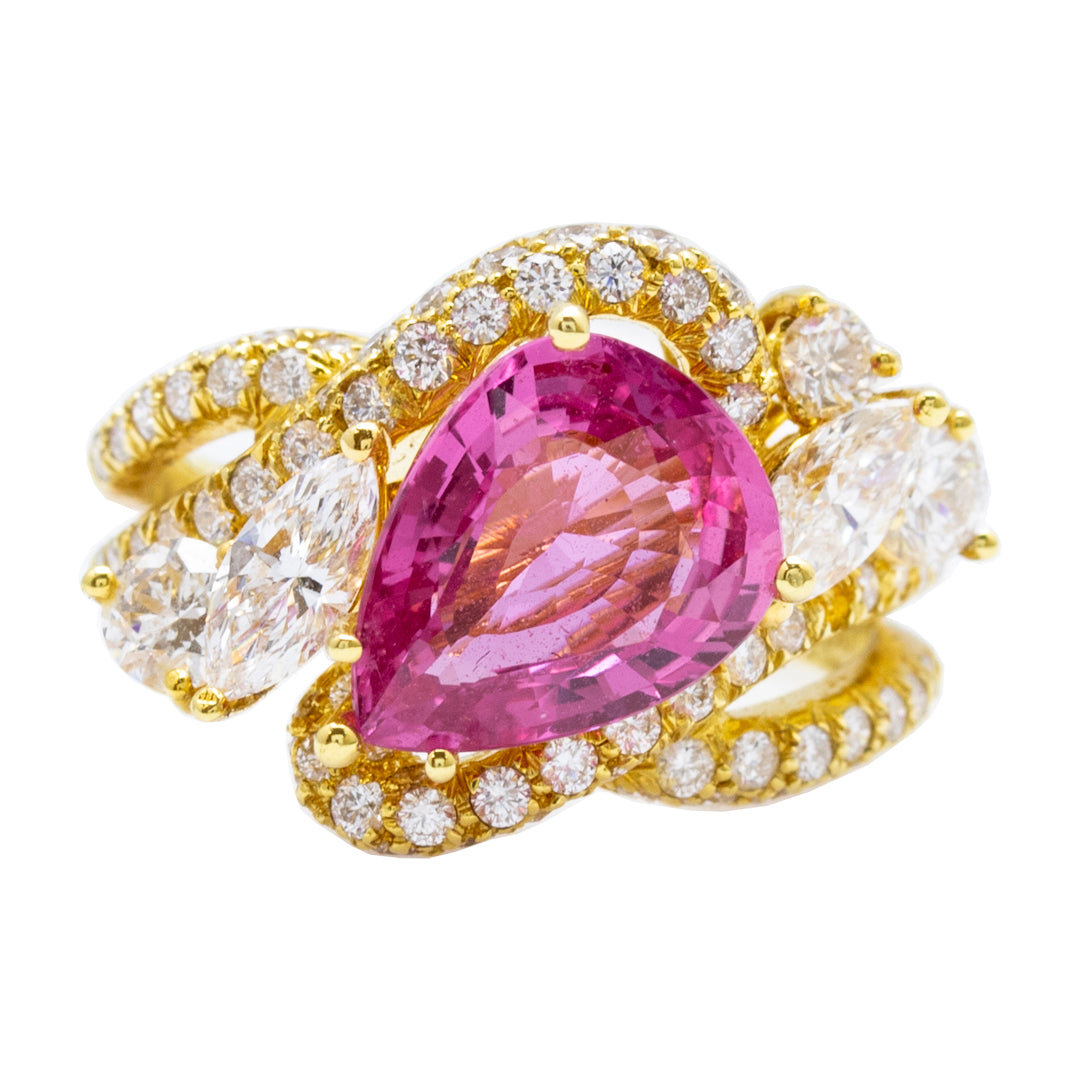 Dunay Pink Sapphire & Diamond Ring
